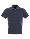 Fay Cotton Jersey Polo Shirt In Multicolor