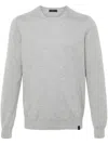 Fay Men Crew Neck Sweater In Gray