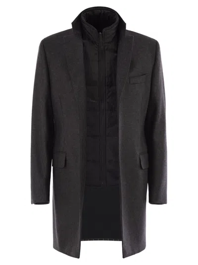 FAY FAY MEN DOUBLE COAT IN WOOL AND CASHMERE CLOTH