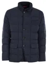 Fay Double-breasted Down Jacket Clothing In Blue