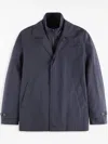 Fay Black Giacconi Jacket With Modern Fit In Blue
