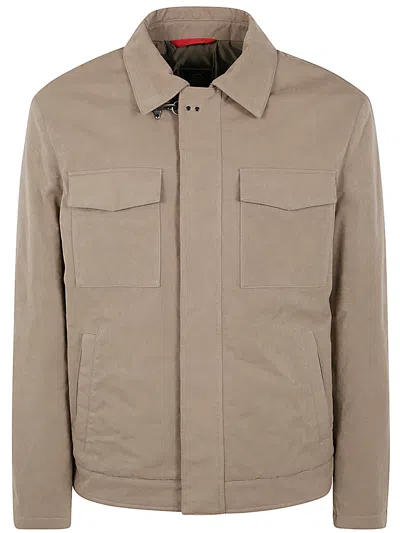 Fay Truck Jacket In Brown