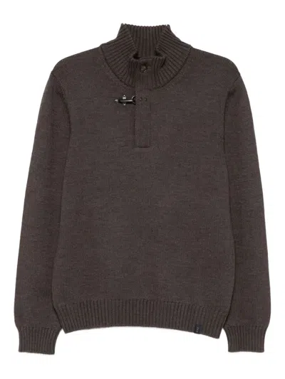 FAY FAY MEN FAY HIGH-NECK SWEATER WITH HOOK