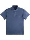 Fay Polo Shirt Collar Short Sleeves In Blue