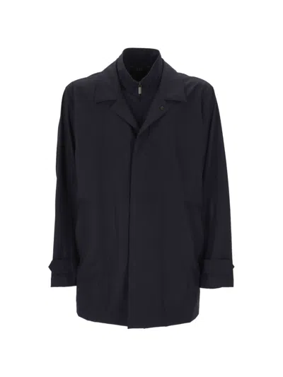 Fay Men's Lightweight Zip-front Jacket In Navy