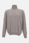 Fay Turtleneck Wool Sweater In Gray