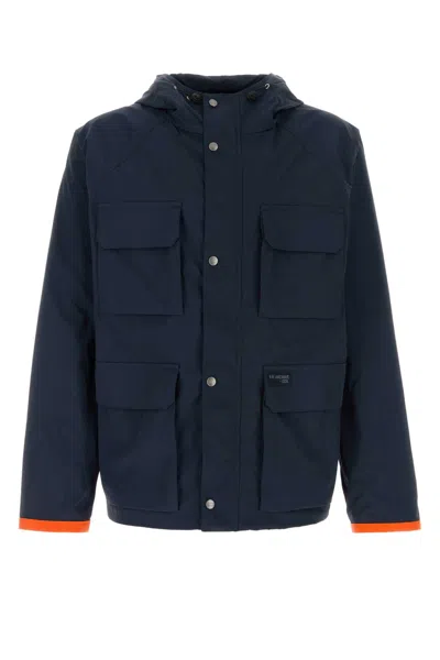 Fay Men's Nylon Windbreaker Jacket In Blue