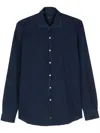 Fay Men Shirt French Collar In Blue