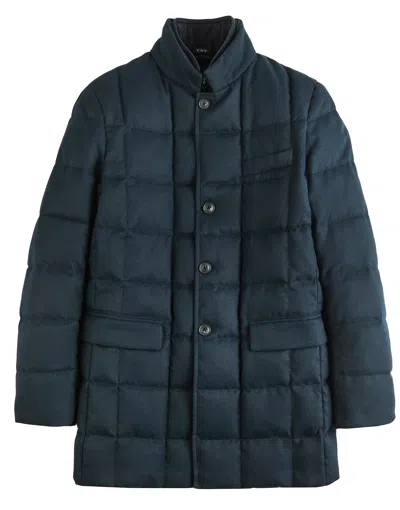 Fay Men's Tailored Coat In Blue
