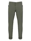 Fay Straight Leg Chino Pants In Green