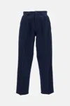 Fay Pressed-crease Trousers In Blue