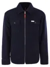 Fay Jacket Wool Blend Buttoned Cuffs In Multicolor