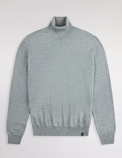 Fay Merino Wool Turtleneck In Gray