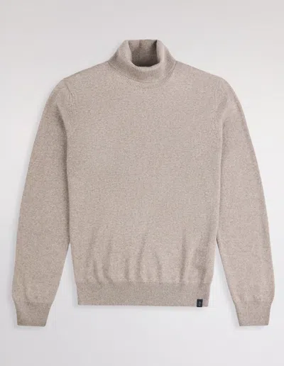 Fay Merino Wool Turtleneck In Neutral