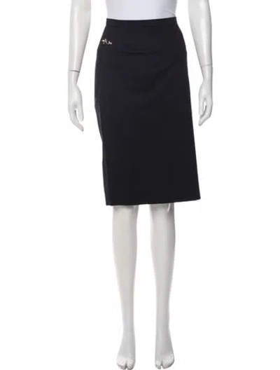 Pre-owned Fay Midi Length Skirt In Blue