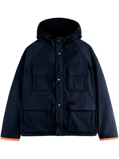 Fay Midnight Blue Hooded Jacket