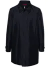 Fay Layered Long Sleeve Buttoned Waterproof Coat