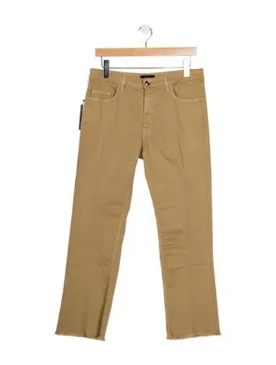 Pre-owned Fay Mid-rise Straight Leg Jeans W/ Tags In Neutrals