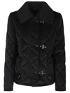 Fay Faux-fur Collar Wool Jacket In Nero
