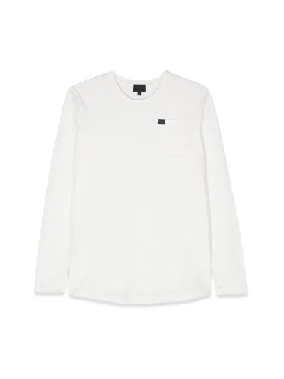 Fay Mini Cotton T-shirt For Boys In White