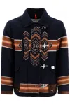 Fay Embroidered Wool Blend 4 Ganci Yateh Jacket In Blue