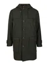 Fay Wool And Cashmere Coat In Green