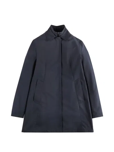 Fay Morgan Collared Coat In Blue