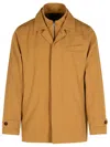 Fay 'morning' Beige Cotton Blend Jacket Men In Brown
