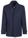 Fay Db Front Morning Jacket In Blu Denim
