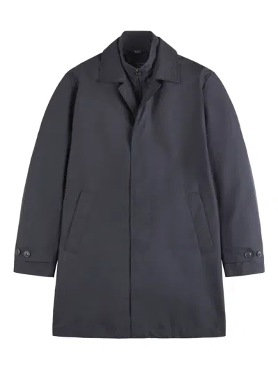 Fay Morning Button Single-breasted Coat In Blue