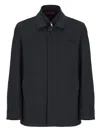 Fay Morning Short Double-breasted Front Jacket In Blue