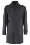 Fay Blue Nylon Morning Raincoat In Blue