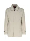 Fay Short Jacket Morning Side Pockets In Beige