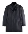 Fay Double-front Morning Coat With Padded Interior In Black