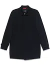 Fay Dark Navy Minimalist Jacket In Blue