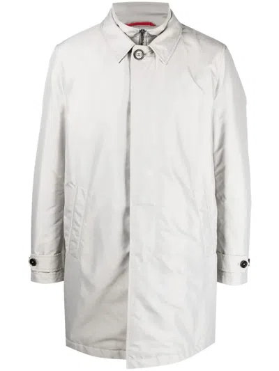 Fay Morning Coat Waterproof Coat In Argilla Scuro