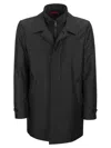 Fay Morning Waterproof Coat With High Collar In Blue