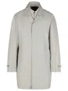 Fay 'morning' Grey Polyester Parka Men In Grey