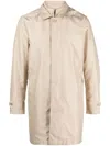 Fay Morning Long Jacket Side Pockets Point Collar