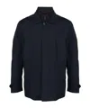 Fay Morning Layered Coat In Black