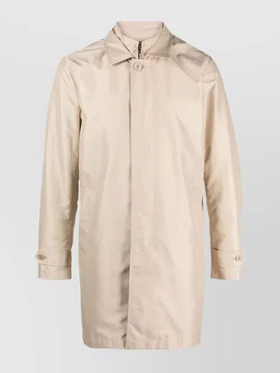 FAY MORNING LONG JACKET SIDE POCKETS POINT COLLAR