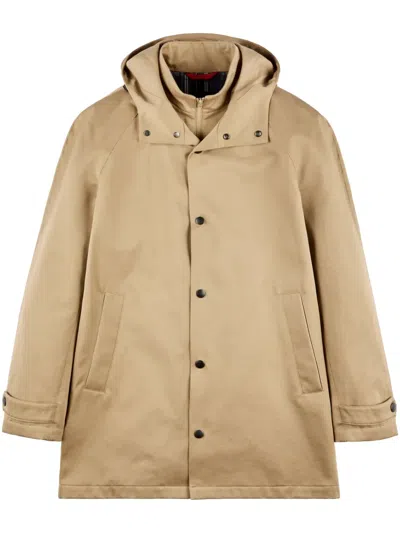 Fay Morning Parka Coat In Nude