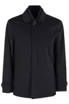Fay Morning Short Double-breasted Front Jacket In Brown