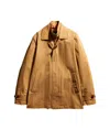 Fay Morning Single-breasted Coat In Brown