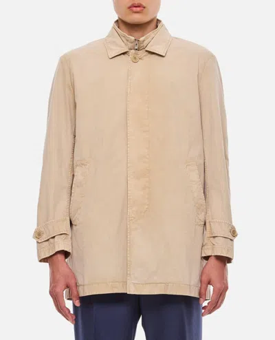Fay Morning Trench Coat In Beige