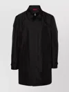 Fay Blue Nylon Morning Raincoat In Black