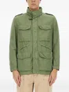 Fay Multi-pocket Cotton Jackets In Green