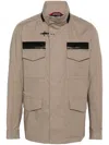 Fay Multi-pocket Field Jacket In Brown