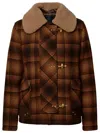 FAY FAY MULTICOLORED WOOL BLEND JACKET