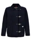 Fay Navy Blue Wool Blend Jacket In Blue